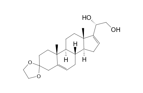 20β,21-dihydroxypregna-5,16-dien-3-one, cyclic ethylene acetal
