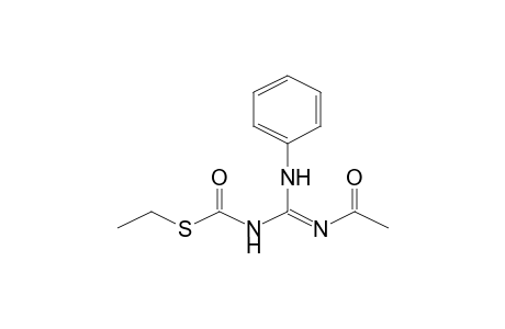 S-Ethyl (E)-(acetylamino)(phenylimino)methylthiocarbamate
