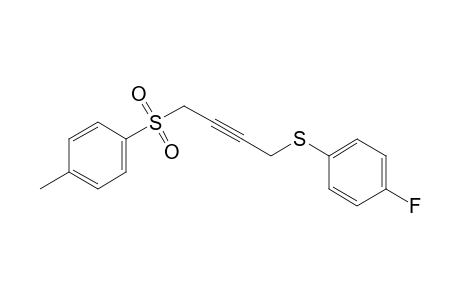 1-[(p-fluorophenyl)thio]-4-(p-tolylsulfonyl)-2-butyne