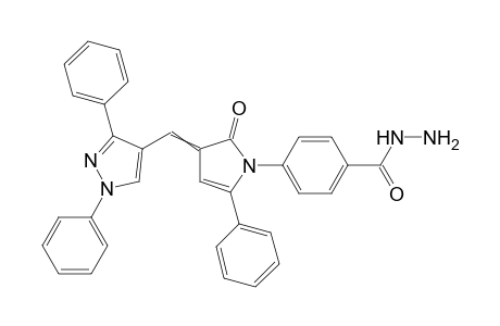 4-(3-((1,3-diphenyl-1H-pyrazol-4-yl)methylene)-2-oxo-5-phenyl-2,3-dihydropyrrol-1-yl)benzohydrazide