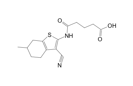 Butyric acid, 4-(3-cyano-6-methyl-4,5,6,7-tetrahydrobenzo[b]thiophen-2-ylcarbamoyl)-