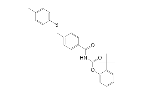 [alpha-(p-tolythio)-p-toluoyl]carbamic acid, o-tert-butylphenyl ester