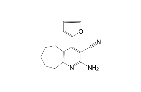 2-amino-4-(2-furyl)-6,7,8,9-tetrahydro-5H-cyclohepta[b]pyridine-3-carbonitrile