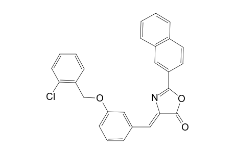 (4Z)-4-{3-[(2-chlorobenzyl)oxy]benzylidene}-2-(2-naphthyl)-1,3-oxazol-5(4H)-one