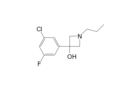 3-(3-chloro-5-fluorophenyl)-1-propylazetidin-3-ol