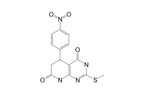 3,4,5,6,7,8-HEXAHYDRO-2-METHYLTHIO-5-(4-NITROPHENYL)-PYRIDO-[2,3-D]-PYRIMIDINE-4,7-DIONE