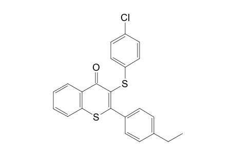 3-[(4-Chlorophenyl)thio]-2-(4-ethylphenyl)-4H-thiochromen-4-one