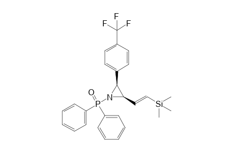 cis-N-Diphenylphosphinoyl-2-(.beta.-trimethylsilyl)vinyl-3-(p-trifluoromethylphenyl)aziridine