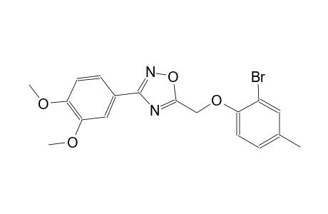 1,2,4-oxadiazole, 5-[(2-bromo-4-methylphenoxy)methyl]-3-(3,4-dimethoxyphenyl)-