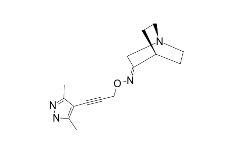 3-QUINUCLIDINONE-O-[[3,5-DIMETHYL-1H-PYRAZOL-4-YL]-2-PROPYN-1-YL]-OXIME