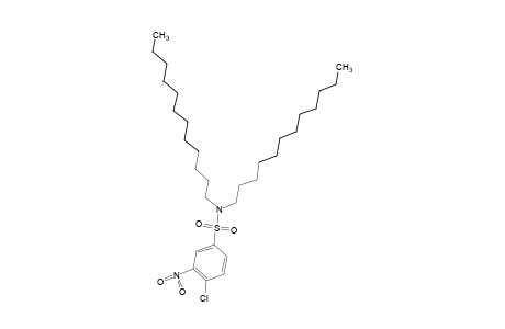 4-chloro-N,N-didodecyl-3-nitrobenzenesulfonamide