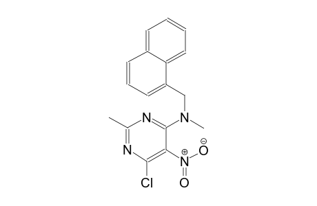 6-chloro-N,2-dimethyl-N-(1-naphthylmethyl)-5-nitro-4-pyrimidinamine