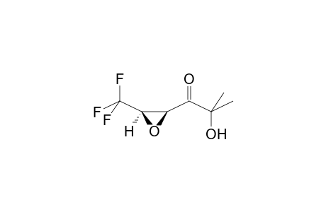 (2R,3S)-3-TRIFLUOROMETHYL-2-(2-HYDROXY-2-METHYLPROPANOYL)OXIRANE