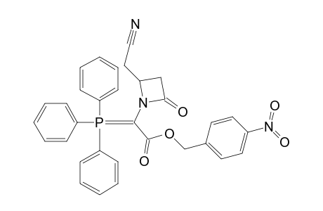 1-Azetidineacetic acid, 2-(cyanomethyl)-4-oxo-.alpha.-(triphenylphosphoranylidene)-, (4-nitrophenyl)methyl ester, (.+-.)-