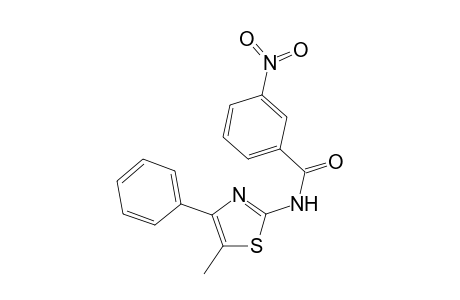 N-(5-Methyl-4-phenyl-1,3-thiazol-2-yl)-3-nitrobenzamide