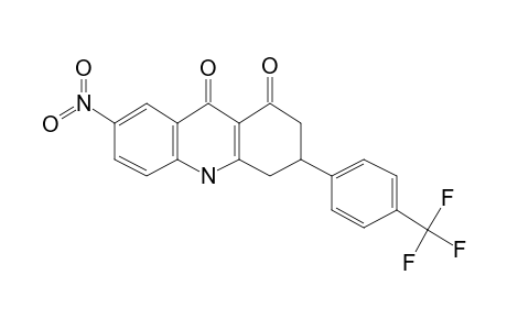 3,4-Dihydro-7-nitro-3-[4-[trifluoromethyl]phenyl]-1,9(2H,10H)-acridinedione