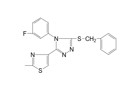 3-(benzylthio)-4-(m-fluorophenyl)-5-(2-methyl-4-thiazolyl)-4H-1,2,4-triazole