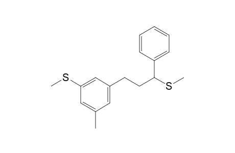 1-Methyl-3-(methylthio)-5-[3-(methylthio)-3-phenyl-propyl]benzene