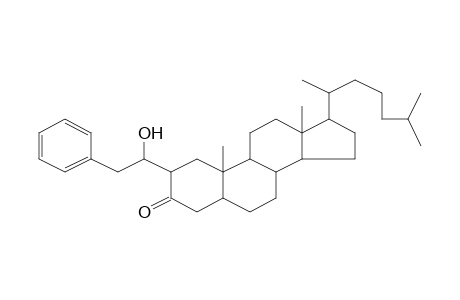 2-(1-Hydroxy-2-phenylethyl)cholestan-3-one