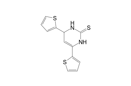4,6-di(thiophen-2-yl)-3,4-dihydropyrimidine-2(1H)-thione