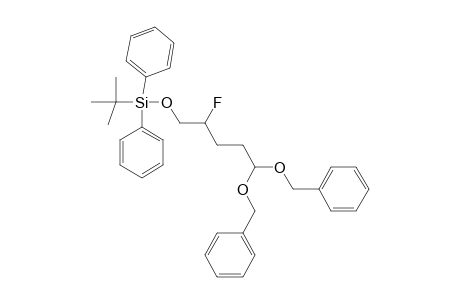 5-(TERT.-BUTYLDIPHENYLSILYLOXY)-4-FLUOROPENT-DIBENZYLACETAL