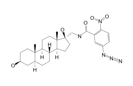 17-ALPHA-[(N-5-AZIDO-2-NITROBENZOYL)-AMIDOMETHYL]-5-ALPHA-ANDROSTANE-3-BETA,17-BETA-DIOL