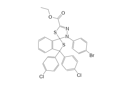 ethyl 3'-(4-bromophenyl)-3,3-bis(4-chlorophenyl)-3H,3'H-spiro[benzo[c]thiophene-1,2'-[1,3,4]thiadiazole]-5'-carboxylate