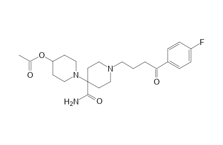 1-(p-fluorophenyl)-4-(4-(acetoxypiperino)-4-carbamoylpiperidino)-1-butanone