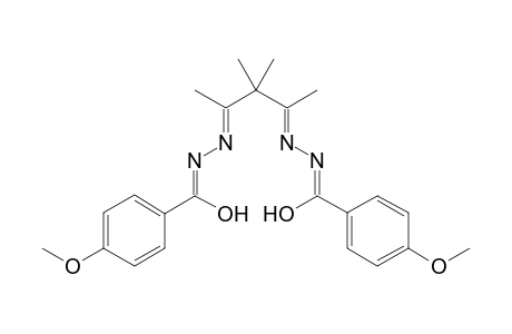 4-Methoxy-N-[(E)-[(3E)-1,2,2-trimethyl-3-(p-anisoylhydrazono)butylidene]amino]benzamide