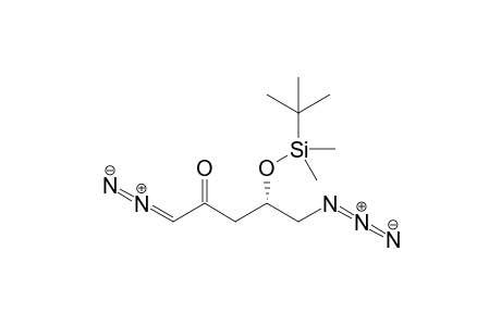 (S)-5-Azido-4-(tert-butyldimethylsiloxy)-1-diazopentane-2-one