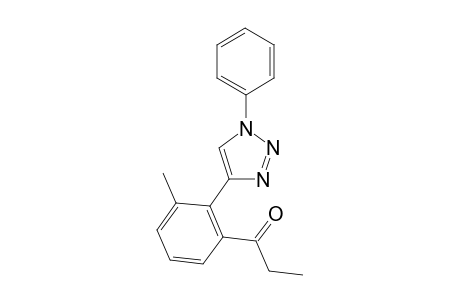 1-(3-Methyl-2-(1-phenyl-1H-1,2,3-triazol-4-yl)phenyl)propan-1-one