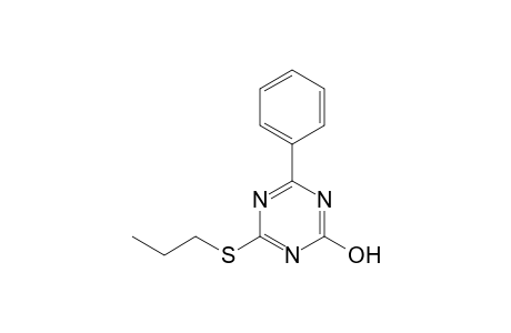 4-phenyl-6-(propylthio)-s-triazin-2-ol