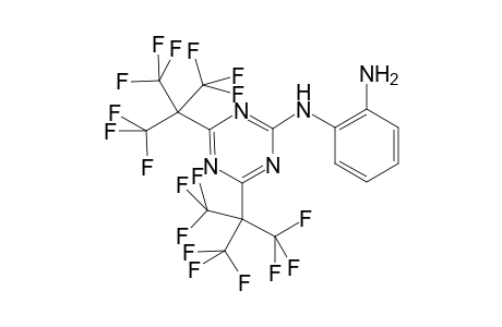 2-(2-Aminoanilino)-4,6-bis[2,2,2-trifluoro-1,1-bis(trifluoromethyl)ethyl]-1,3,5-triazine
