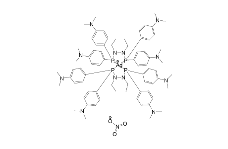 BIS-[BIS-[DI-(N,N-DIMETHYL-4-AMINOPHENYL)-PHOSPHINO]-1,2-DIETHYLHYDRAZINE]-SILVER(I)-NITRATE