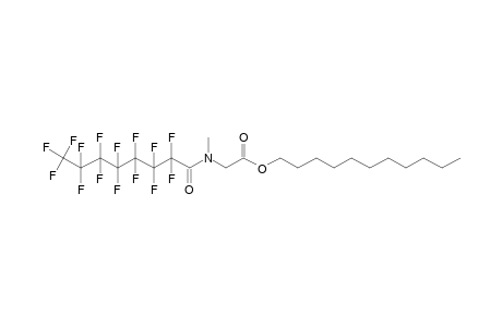 Sarcosine, N-(pentadecafluorooctanoyl)-, undecyl ester