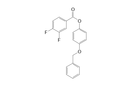 3,4-Difluorobenzoic acid, 4-benzyloxyphenyl ester