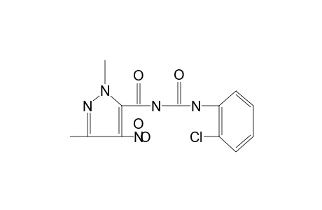 1-(o-chlorophenyl)-3-[(1,3-dimethyl-4-nitropyrazol-5-yl)carbonyl]urea