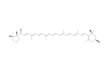 3'-DEOXYCAPSANTHIN;(3R,5'R)-3-HYDROXY-BETA,KAPPA-CAROTEN-6'-ONE