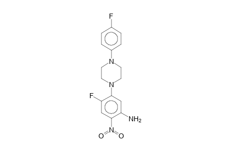 Aniline, 4-fluoro-5-[4-(4-fluorophenyl)piperazin-1-yl]-2-nitro-