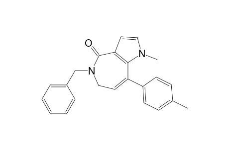 1-Methyl-5-benzyl-8-p-tolyl-5,6-dihydro-1H-pyrrolo[3,2-c]azepin-4-one