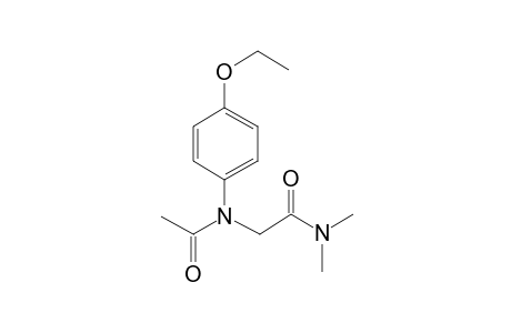 p-Acetophenetidide, N-((dimethylcarbamoyl)methyl)-