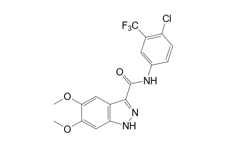 4'-CHLORO-5,6-DIMETHOXY-alpha,alpha,alpha-TRIFLUORO-1H-INDAZOLE-3-CARBOXY-m-TOLUIDIDE