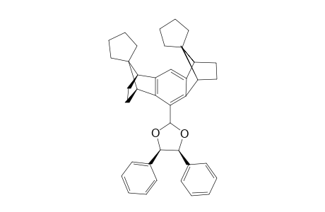 (1S*,4R*,5R*,8S*)-1,2,3,4,5,6,7,8-Octahydro-11,12-di(spirocyclopentane)-1,4:5,8-dimethano-9-(diphenylethylenedioxy)anthracene