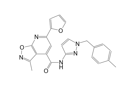isoxazolo[5,4-b]pyridine-4-carboxamide, 6-(2-furanyl)-3-methyl-N-[1-[(4-methylphenyl)methyl]-1H-pyrazol-3-yl]-