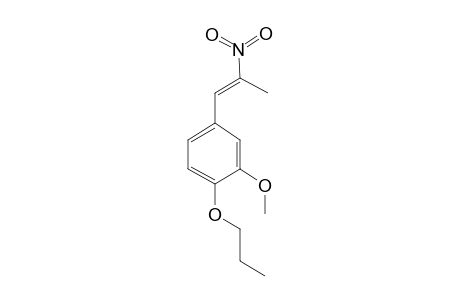 Trans-3-methoxy-4-propoxy-.beta.-methyl-.beta.-nitrostyrene