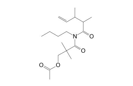 n-3-Acetoxy-2,2-dimethylpropionyl-n-butyl-2,3-dimethylpent-4-enamide