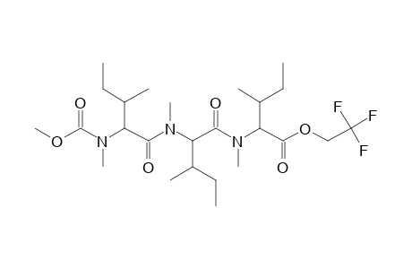 L-Isoleucyl-L-isoleucyl-L-isoleucine, N,N',N''-trimethyl-N-methoxycarbonyl-, 2,2,2-trifluoroethyl ester