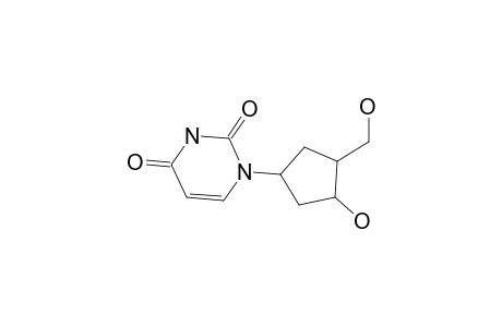 1-(3-Hydroxy-4-methylol-cyclopentyl)pyrimidine-2,4-quinone