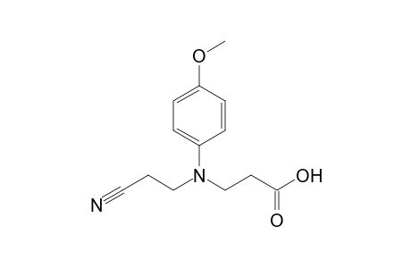 3-[2-cyanoethyl-(4-methoxyphenyl)amino]propanoic acid