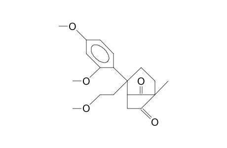 2-(2-Methoxy-ethyl)-endo-2-(2,4-dimethoxy-phenyl)-5-methyl-bicyclo(3.2.1)octane-6,8-dione